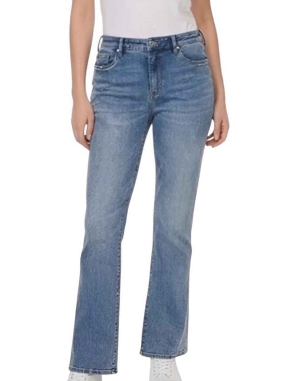 Nwt Loft Classic High-Rise Straight Women's Jeans in Medium Blue